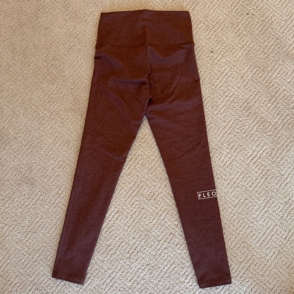 Fleo El Toro 25” High Rise Heather Rosewood Leggings - Picture 2 of 7